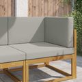 vidaXL Vankúš na vonkajšiu pohovku Polyester Sivá 80 x 80 cm