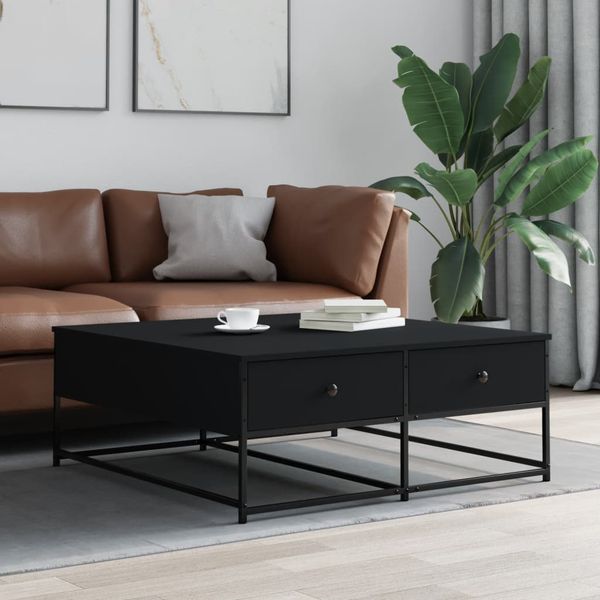 vidaXL Konferenčný stolík čierny 100x99x40 cm kompozitné drevo