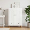 vidaXL Servírovacia skriňa Biela 66 x 34,5 x 95 cm Kompozitné drevo