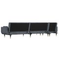 vidaXL Pohovka v tvare L tmavosivá 275x140x70 cm zamat