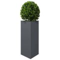vidaXL Záhradné kvetináče 2 ks antracit trojuholník 40x34,5x75 cm oceľ