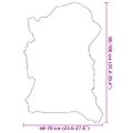 vidaXL Ovčia koža viacfarebná (60-70)x(90-100) cm