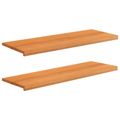 vidaXL Parapety 2 ks Svetlohnedá 110 x 40 x 2 cm Masívne bukové drevo