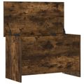 vidaXL Úložná truhlica Dymový dub 80 x 40 x 50 cm Kompozitné drevo