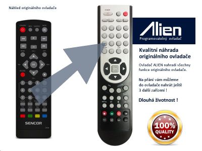 Diaľkový ovládač ALIEN STB SENCOR SDB 5104TD