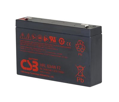 Batéria CSB HRL634WF2, 6V, 9Ah/34W, F2