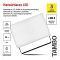 LED reflektor EMOS ZS2532 TAMBO, 30 W, 3000 lm, IP65, čierny