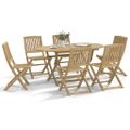 vidaXL Skladacie stoličky 6 ks 48,5x57x90 cm Masívne drevo Akácia