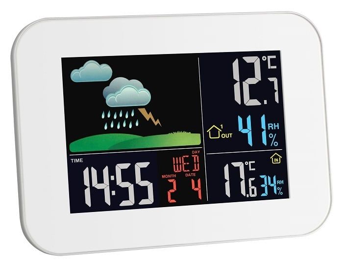 35.1136.02 TFA PRIMAVERA Bezdrôtová meteostanica s farebným displejom, biela