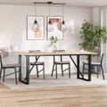 vidaXL Stolové dosky 4 ks 100x50x2,5 cm obdĺžnikové masívna borovica