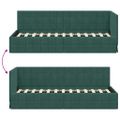 vidaXL Rohový rám postele Tmavozelená 80 cm x 200 cm Zamat