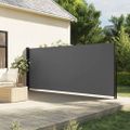 vidaXL Zaťahovacia bočná markíza, antracitová 180x600 cm