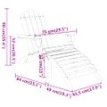 vidaXL 3-dielna záhradná sedacia súprava Adirondack akáciový masív