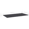 vidaXL Prídavné police 8 ks, sivé 80x20x1,5 cm, drevotrieska