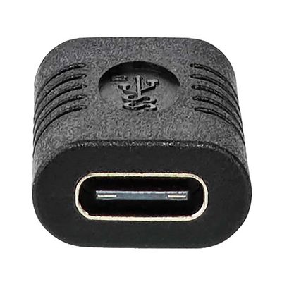 NEDIS USB-C adaptér/ USB 3.2 Gen 2/ USB-C zásuvka/ USB-C zásuvka/ 10 Gbps/ BOX/ čierny Adaptér, USB-C samica/samica, USB 3.2 Gen 2, 10 Gbps, 4K@60Hz, poniklované konektory, čierny