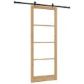 vidaXL Posuvné dvere ORKDAL 93 x 232 cm Prírodná a čierna