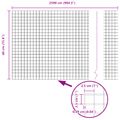 vidaXL Zvarený drôtený plot 2500 x 40 cm Zelená
