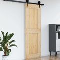 vidaXL Dvere NARVIK 80 x 210 cm Masívne borovicové drevo (neupravené)