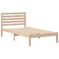 vidaXL Rám postele Hnedá 80 x 200 cm Masívne borovicové drevo