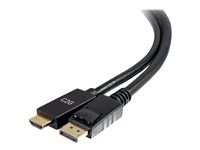 4K 30Hz - Video adaptér - DisplayPort s pinmi (male) do HDMI s pinmi (male) - 1,8 m - čierna - pasívny, podporuje 4K