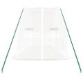 vidaXL Fóliovník s oceľovým rámom biely 12 m² 6x2x2,85 m