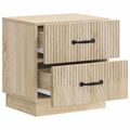 vidaXL Nočný stolík Dub sonoma 43 x 34,5 x 44,5 cm Kompozitné drevo