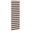 vidaXL Zebra roleta hnedá 80x230 cm šírka látky 75,9 cm polyester