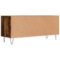 vidaXL TV skrinka dymový dub 100x34,5x44,5 cm kompozitné drevo