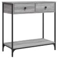 vidaXL Konzolový stolík sivý sonoma 75 x 34,5 x 75 cm kompozitné drevo