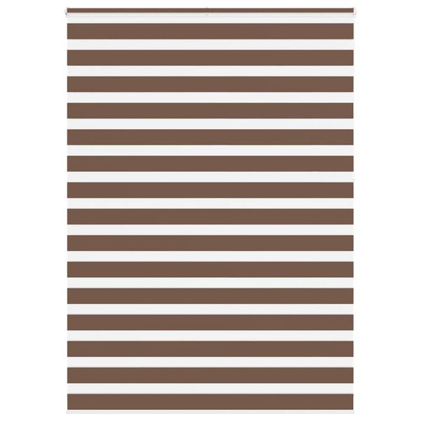 vidaXL Zebra roleta hnedá 160x230 cm šírka látky 155,9cm polyester