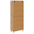 vidaXL Highboard Remeselný dub 69,5 x 34 x 180 cm