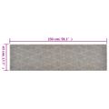 vidaXL Kuchynský koberec umývateľný kosoštvorec 45x150 cm zamat