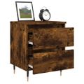 vidaXL Nočné stolíky 2 ks dymový dub 40x35x50 cm kompozitné drevo