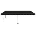 vidaXL Stojaca ručne zaťahovacia markíza 500x350 cm antracitová
