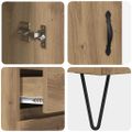 vidaXL Highboard Remeselný dub 69,5 x 34 x 90 cm Kompozitné drevo