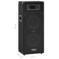 vidaXL Profesionálne pasívne hifi reproduktory 2 ks 1000 W čierne