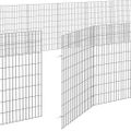 vidaXL Voľný výbeh pre zvieratá 48 panelov 54x80cm pozinkované železo