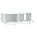 vidaXL Nástenná TV skrinka Biela 98 x 41 x 30 cm Kompozitné drevo