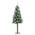 vidaXL Úzky vianočný stromček Zelená 150 cm