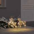 vidaXL LED Soby 2 ks 40 LED Teplá biela 44 x 18 x 65,5 cm PET
