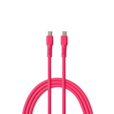 Kábel COLORUM USB-C - USB-C 1,8 m 3A CK60-CC-02 xMagenta