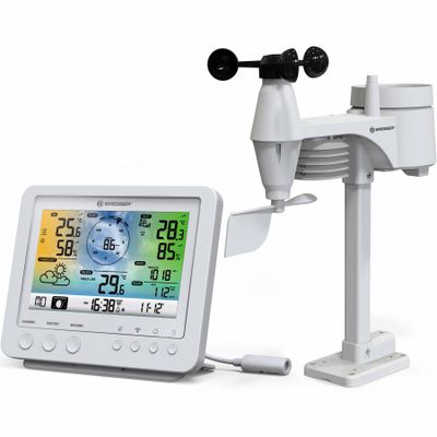 Meteostanica Bresser 5v1 s Wi-Fi a farebným displejom, biela