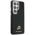 Puzdro Karl Lagerfeld Saffiano KC Metal Logo MagSafe pre Samsung Galaxy S26 Ultra čierna