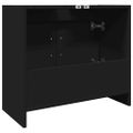 vidaXL Skrinka pod umývadlo čierna 63x29x55 cm kompozitné drevo
