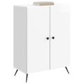 vidaXL Servírovacia skriňa Biela s vysokým leskom 66 x 34,5 x 90 cm