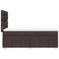vidaXL Boxspring posteľ s matracom tmavohnedá 100x200 cm látka