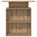 vidaXL Recepčný stôl dub artisan 100x40x104 cm kompozitné drevo