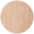 vidaXL Okrúhla stolová doska Ø40x4 cm neošetrený dubový masív
