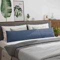 vidaXL Vankúše na pohovku 2 pcs Modrá 200 x 40 cm Kordúrová tkanina