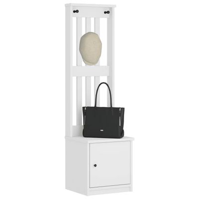 vidaXL Halový strom SANDNES biela 45x40x159,5 cm masívna borovica